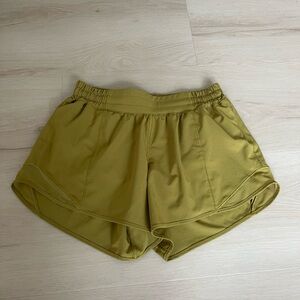 Lululemon Athletica Mustard Yellow Women's Athletic Shorts